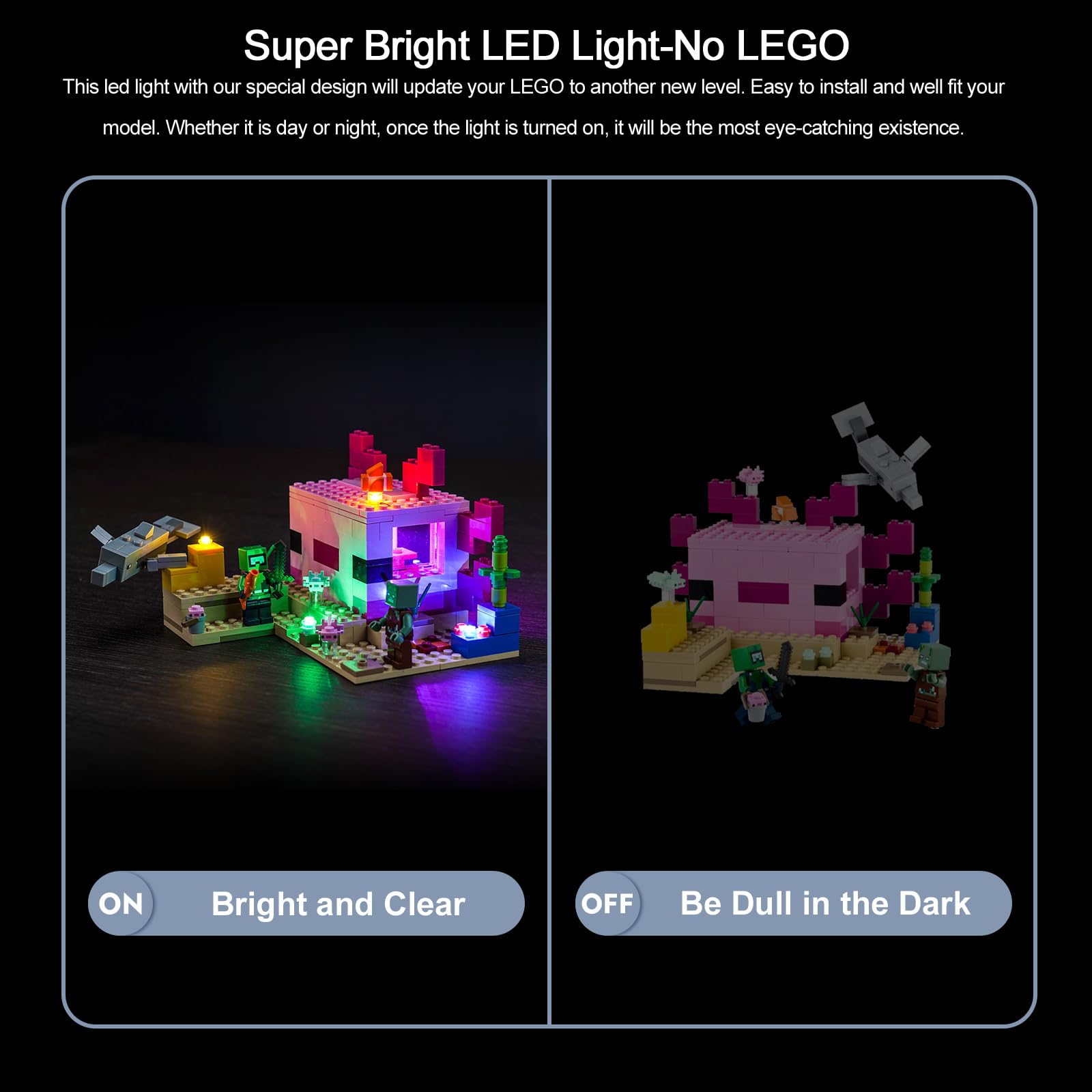 Amazon.com: BrickBling 燈套組相容於Lego The Axolotl House 21247